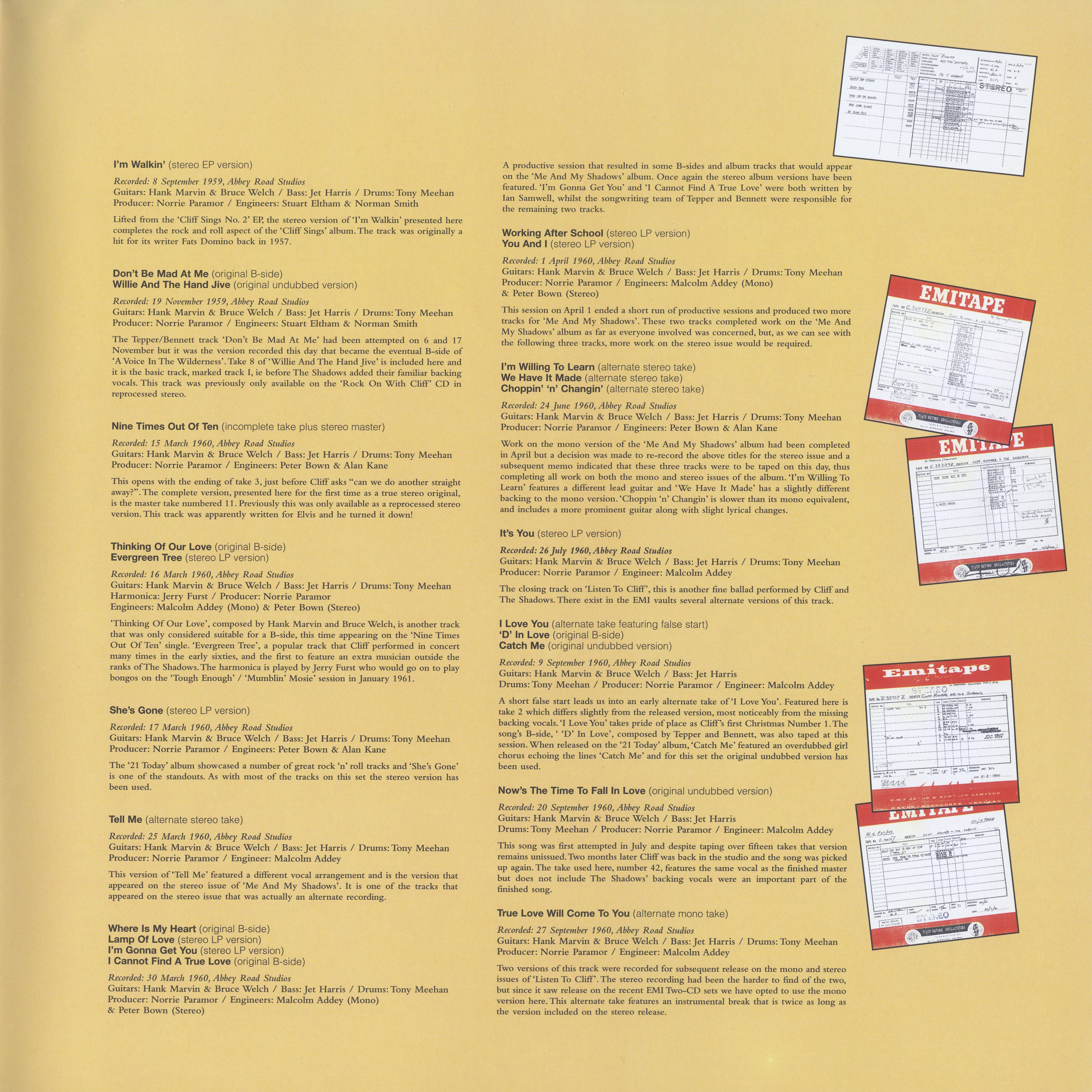 Cliff Richard The Rock N Roll Years 1958 1963 [recording data p2]